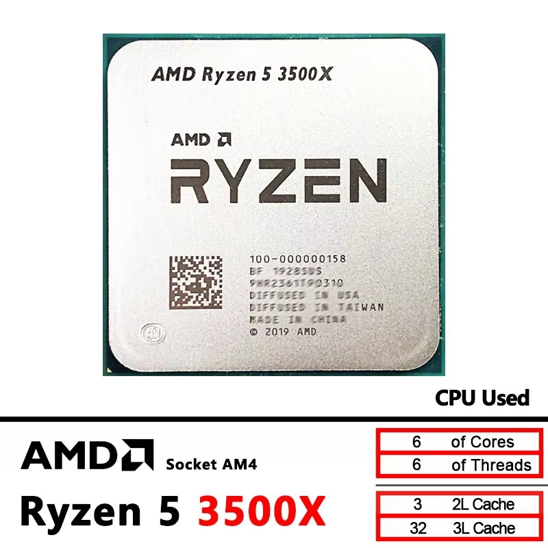 AMD Ryzen 5 3500X 3.6GHz 6 Núc - Esports Gaming Pc Build reseña y precio