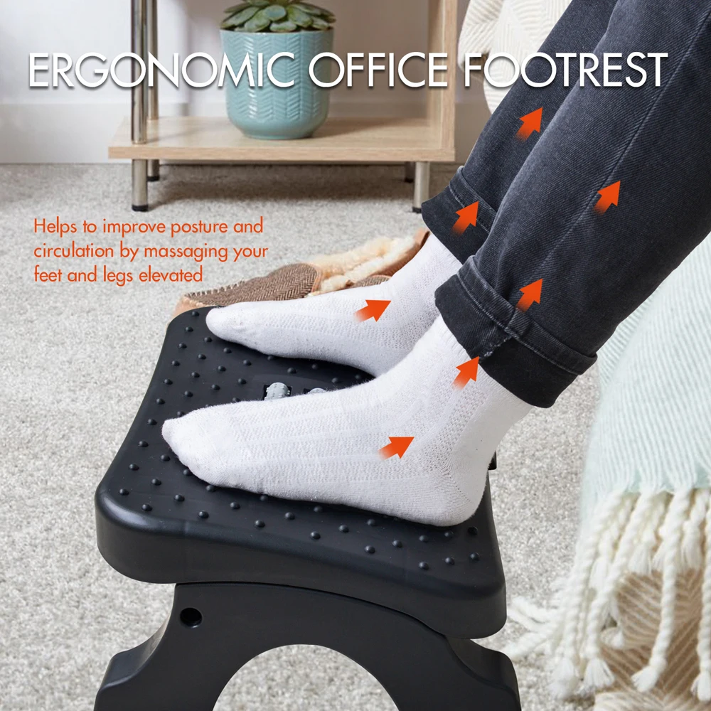 Reposapiés ergonómico debajo d - Footrest Under Desk reseña y precio
