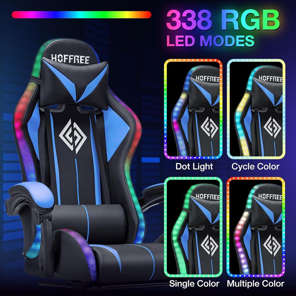 Silla de Juego LED con Luces R - Video Gaming & Esports Usd Acc reseña y precio